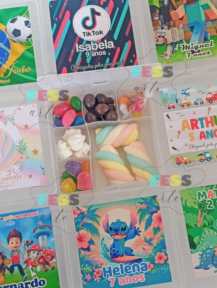 Lembrancinha Personalizada Aniversário Sacolinha Kit Doces