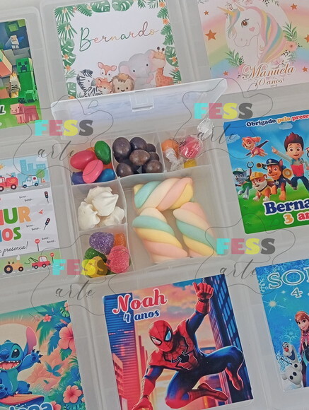 Lembrancinha Personalizada Aniversário Sacolinha Kit Doces