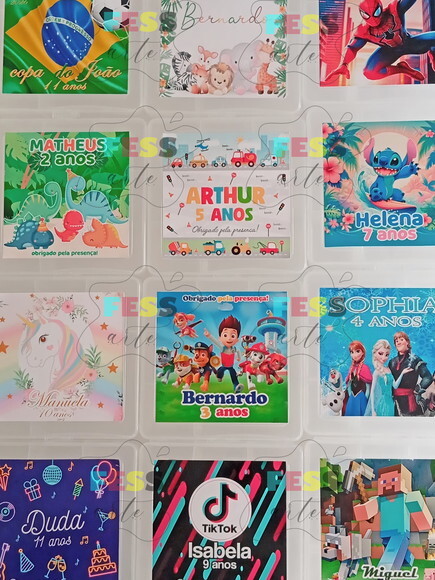 Lembrancinha Personalizada Aniversário Sacolinha Kit Doces