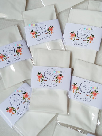 Lenços Lágrimas de Alegria Casamento Personalizado Festa