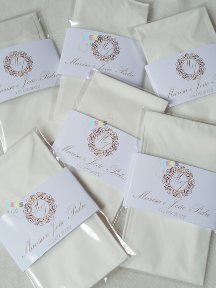 Lenços Lágrimas de Alegria Casamento Personalizado Festa