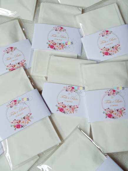 Lenços Lágrimas de Alegria Casamento Personalizado Festa