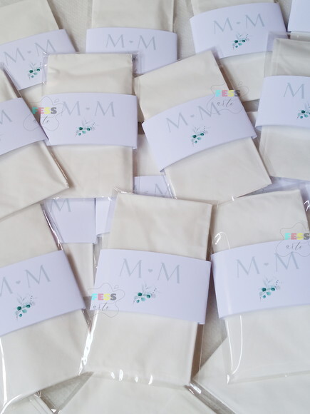 Lenços Lágrimas de Alegria Casamento Personalizado Festa
