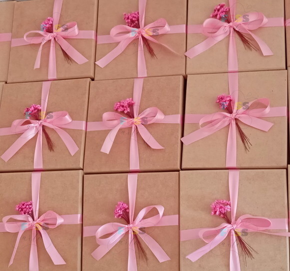 Presente Kit Caixa Convite Batizado Madrinha Padrinho Spa