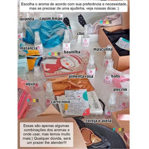 Aroma para Embalagens Cheirinho Perfume Caixa Papel Sacolas