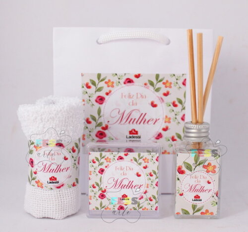 Kit Dia da Mulher Lembrancinha Maternidade Outubro Rosa Mães