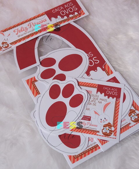 Kit Pistas Caça aos Ovos de Pascoa Personalizado