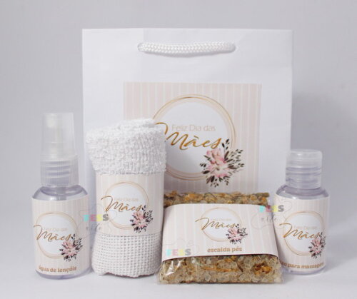 Lembrancinha Dia das Mães Presente Kit Spa Mulheres Brinde