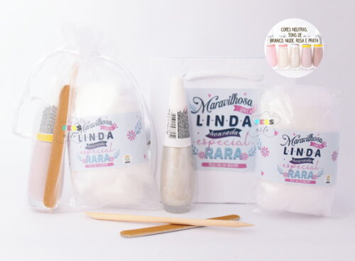 Lembrancinha Dia das Mulheres Mães Kit Manicure Brinde