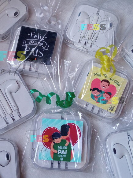Lembrancinha Dia dos Pais Fone de Ouvido Personalizado