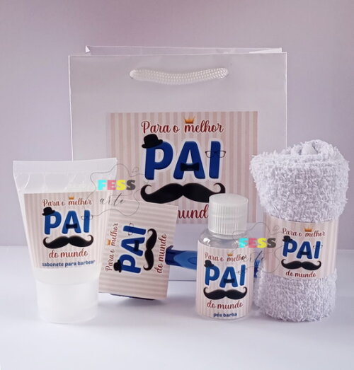 Lembrancinha Dia dos Pais Kit Personalizado Barba Novembro