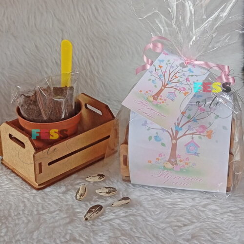 Lembrancinha Jardim Encantado Kit Jardinagem Fazendinha Eco