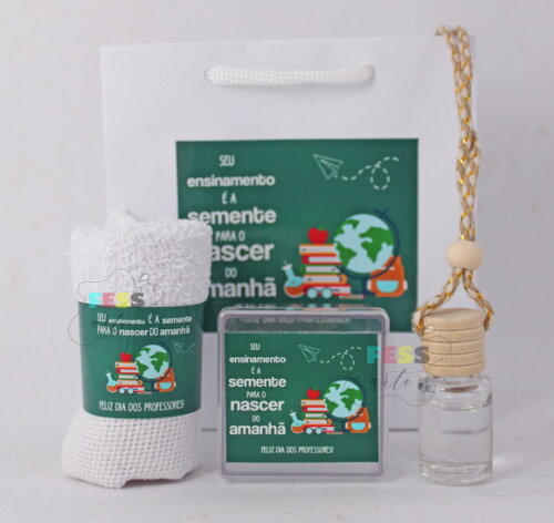 Lembrancinha Kit Dia dos Professores Pais Outubro Rosa
