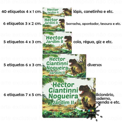 Promoção Etiqueta Material Escolar Adesivo Escolar