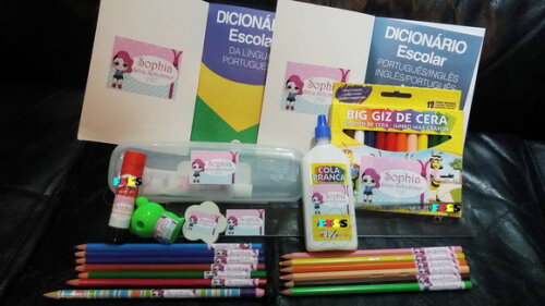 Promoção Etiqueta Material Escolar Adesivo Escolar