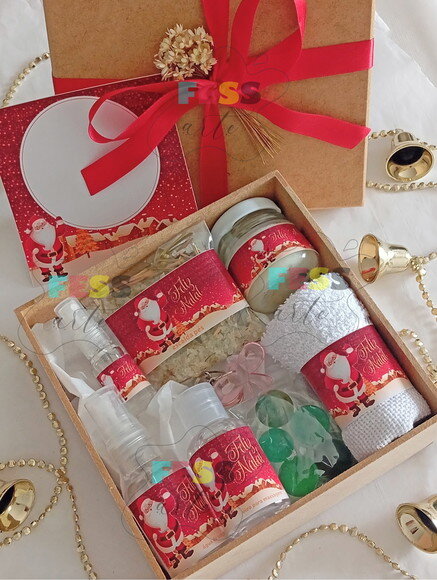 Presente Kit Caixa Luxo Lembrancinha Natal Mães Mulheres Spa