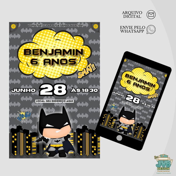 Convite Digital Batman