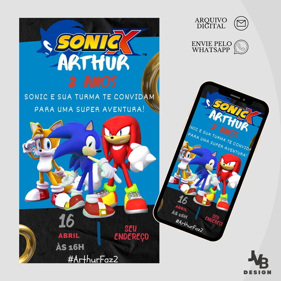 Convite Digital Sonic