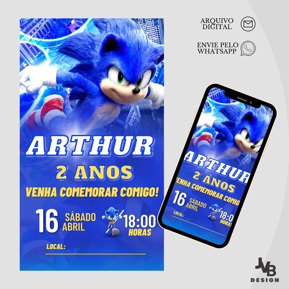Convite Digital Sonic