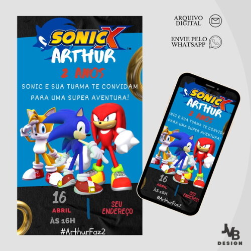 Convite Digital Sonic