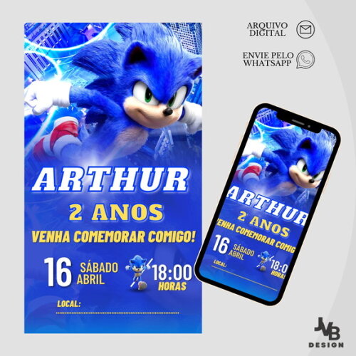 Convite Digital Sonic