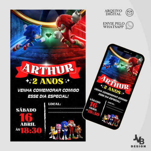 Convite Digital Sonic
