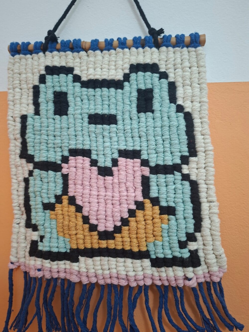 Macramê Pixel Sapinho