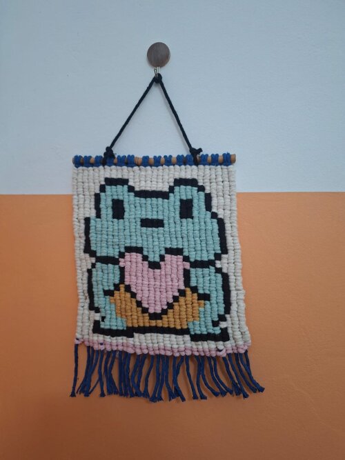 Macramê Pixel Sapinho