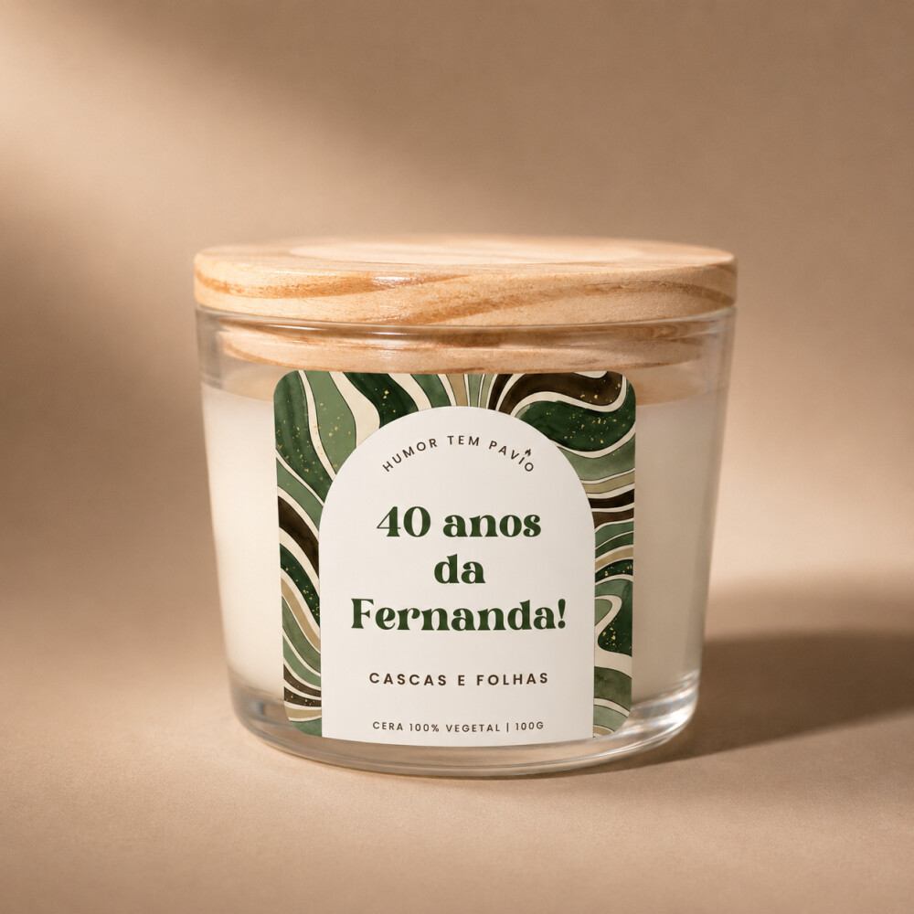 Vela aromática 100g - Personalizada