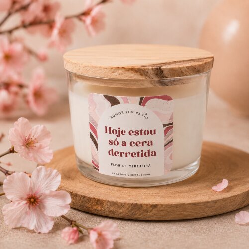 Vela aromática 100g - Flor de cerejeira