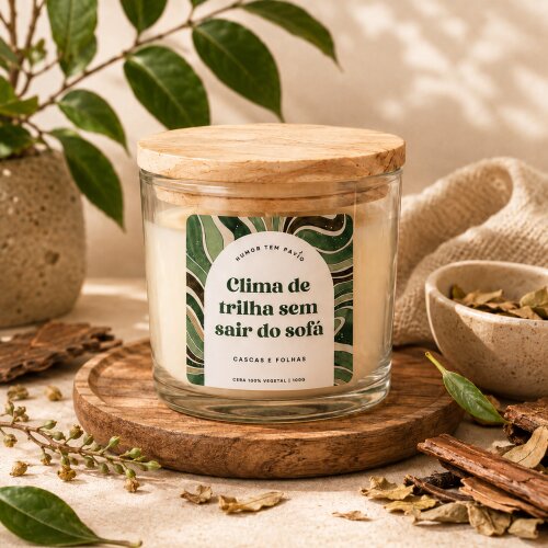 Vela aromática 100g - Cascas e Folhas