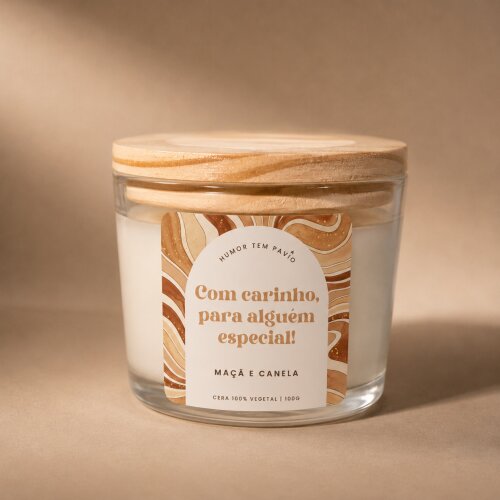 Vela aromática 100g - Personalizada