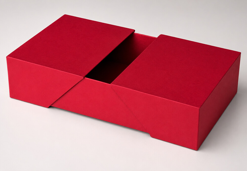 Caixa Mesa Expositora 25x15x6 cm em Cartonagem Rígida