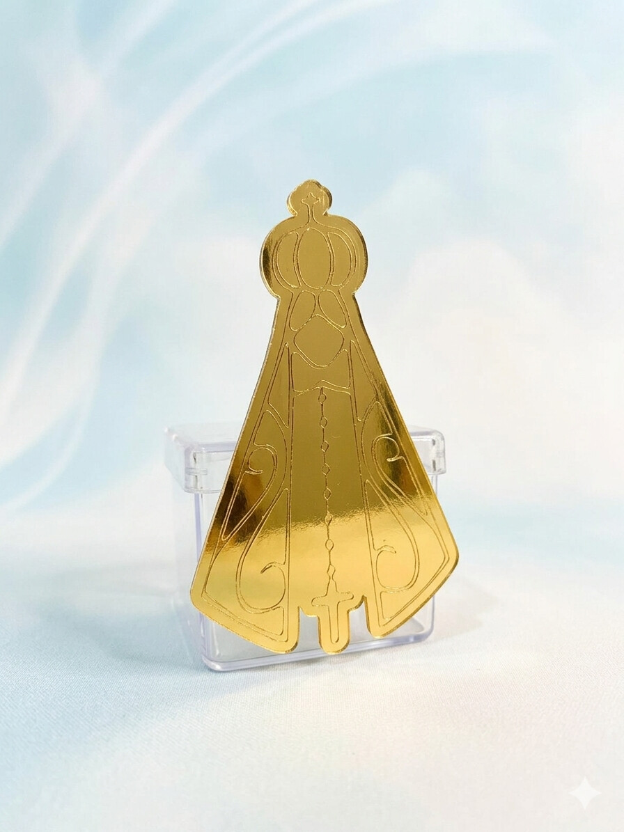 30 Unidades-De apliques Nossa Senhora Aparecida Luxo em Papel Lam