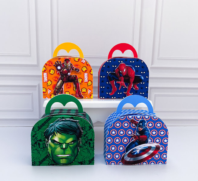Kit Caixas Herois  Personalizado PEGUE E MONTE  Lembrancinha de F