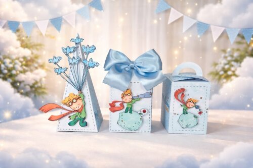 Kit Caixas O Pequeno Príncipe Personalizado PEGUE E MONTE  Lembrancinha de Festa Aniversário Infantil