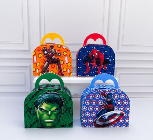 Kit Caixas Herois  Personalizado PEGUE E MONTE  Lembrancinha de F