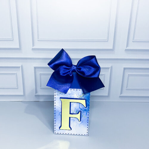 Kit Caixas Azul Neutro Personalizado PEGUE E MONTE  Lembrancinha 