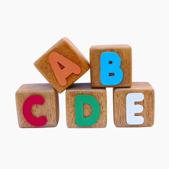 Cubos de Madeira Cedrinho Cubos Abc Decoração Infantil