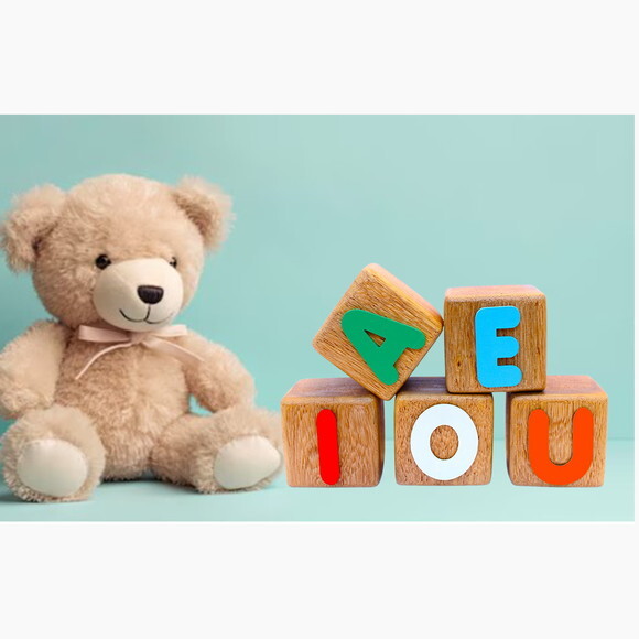 Cubos de Madeira Cedrinho Cubos Aeiou Decoração Infantil