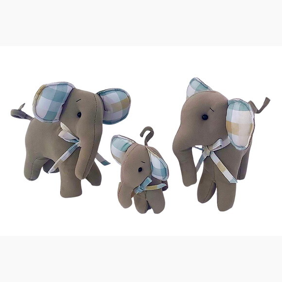 Família de Elefantes de Tecido, Decoração Infantil