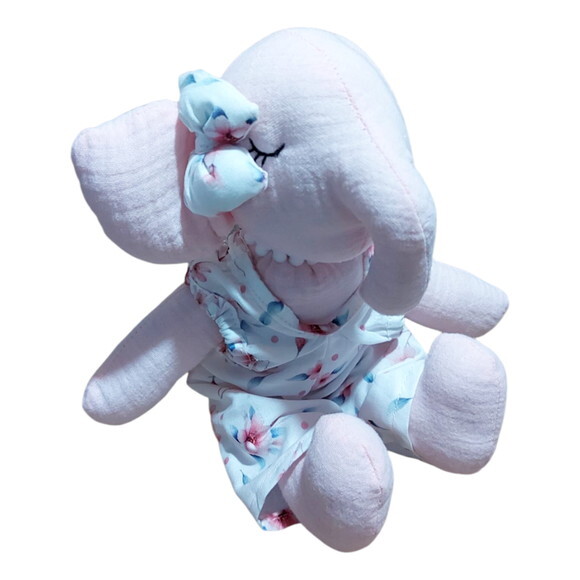 Kit Baby Elefantinha com Manta, Kits Delicados para Bebes.