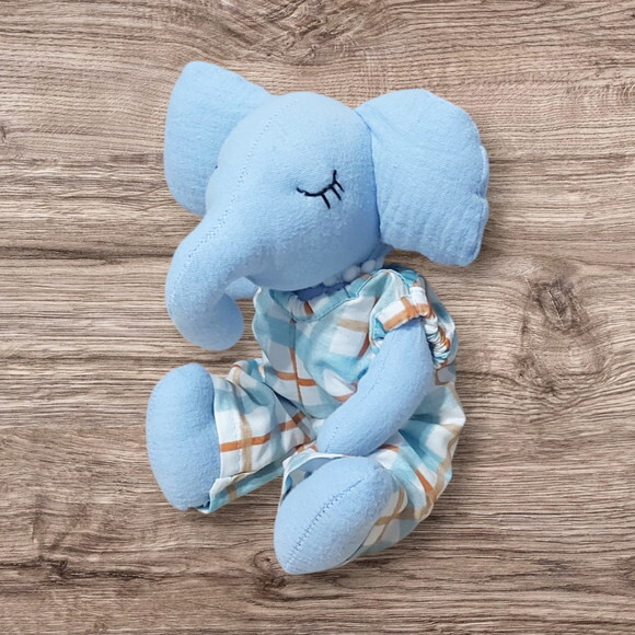 Kit Elefantinho Azul, Kits Delicados para Bebes.