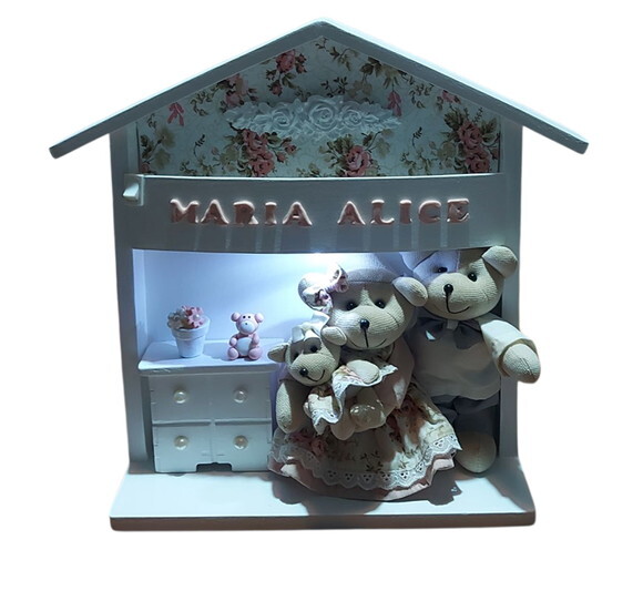Porta Maternidade Família de Ursinhos