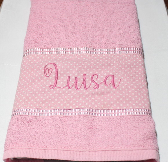 Toalha de Mão Personalizada com Nome Bordado