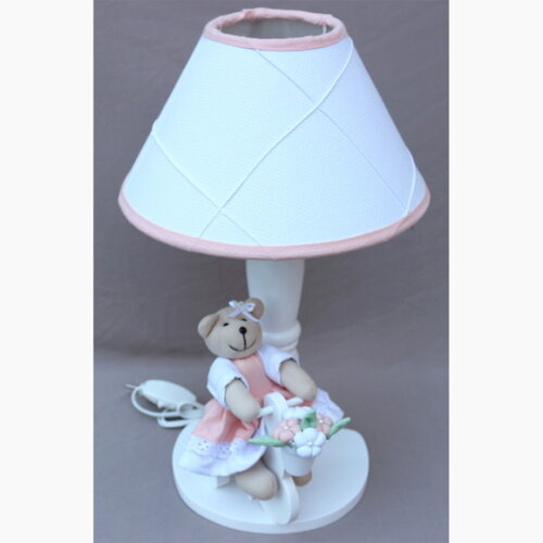 Abajur Ursinha na Bike, Ursinha com 22 cm