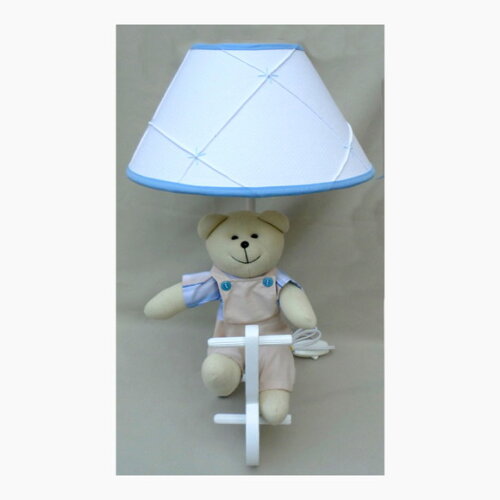 Abajur Ursinho na Bike, Ursinho com 28 cm