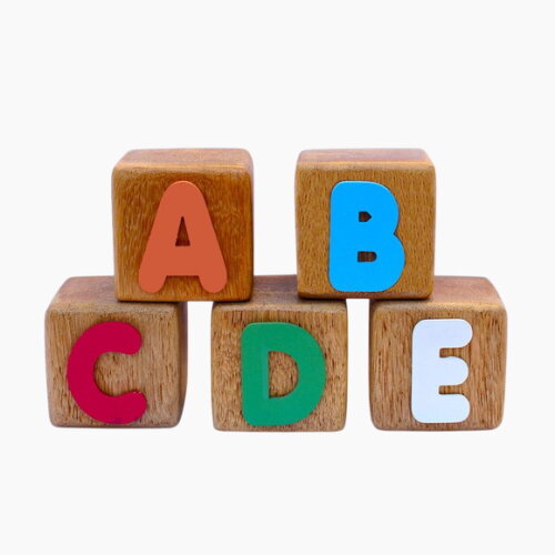 Cubos de Madeira Cedrinho Cubos Abc Decoração Infantil