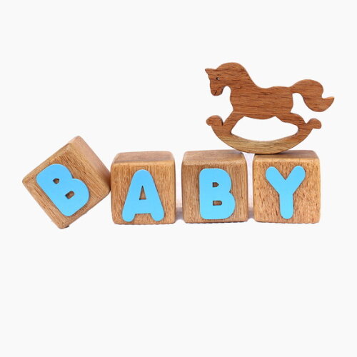 Cubos de Madeira Cedrinho Cubos Baby, Decoração Infantil