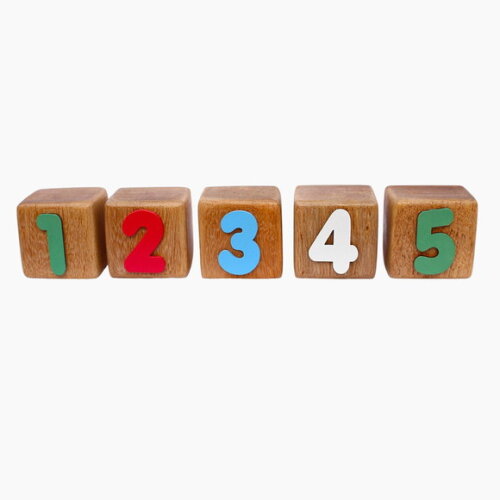 Cubos de Madeira Cedrinho Cubos Numerais Decoração Bebe